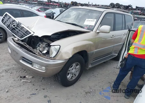 2000 Lexus Lx 470 из США, поврежденный, VIN JT6HT00W7Y0105216